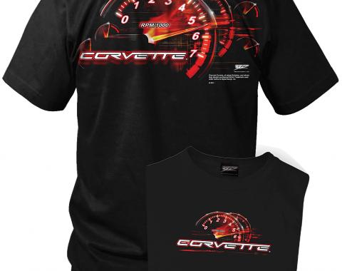 Corvette shirt - Redline - C5 Tach Speedo
