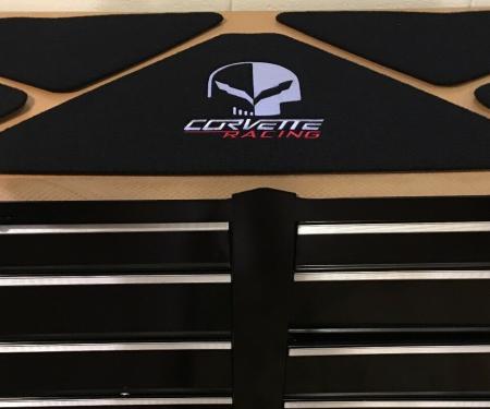 Corvette Trunk Lid Inner Liner, Jake Skull, Black, 5 Piece, 2014-2019