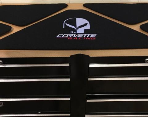 Corvette Trunk Lid Inner Liner, Jake Skull, Black, 5 Piece, 2014-2019