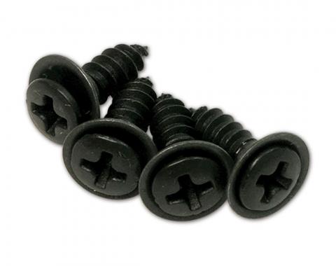 Corvette Shift Boot Screws, 4 Piece Set, 1968-1976