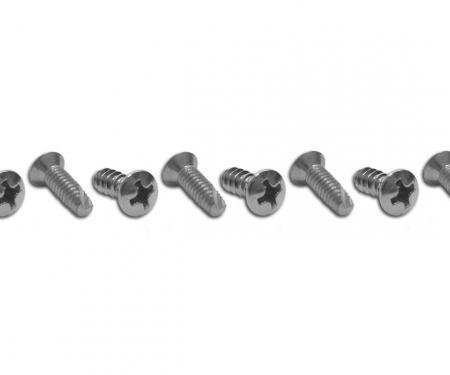 Corvette Headlight Bezel Screws, 8 Piece Set, 1964-1967