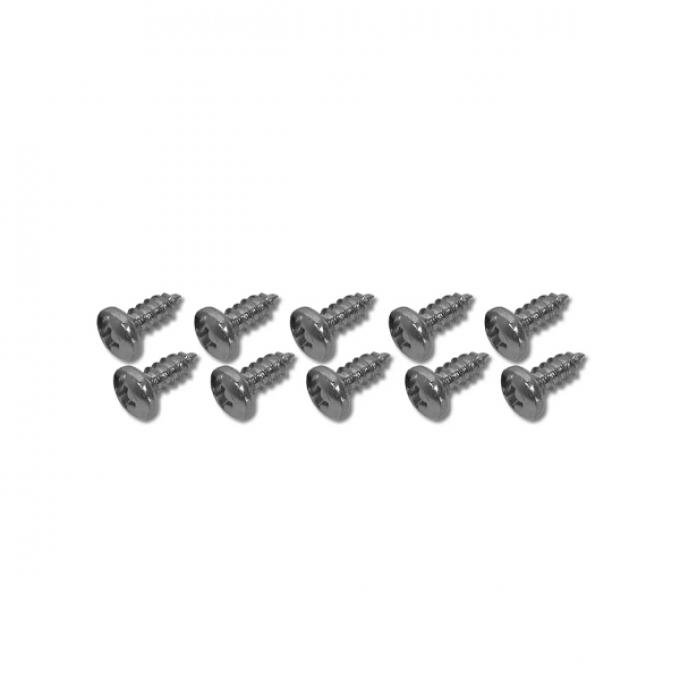 Corvette Window Channel Screws, Coupe Rear Lower, 1963-1967