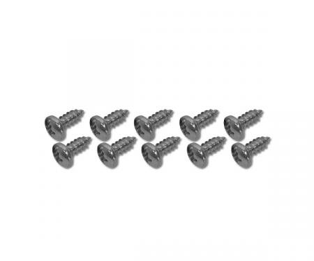 Corvette Window Channel Screws, Coupe Rear Lower, 1963-1967