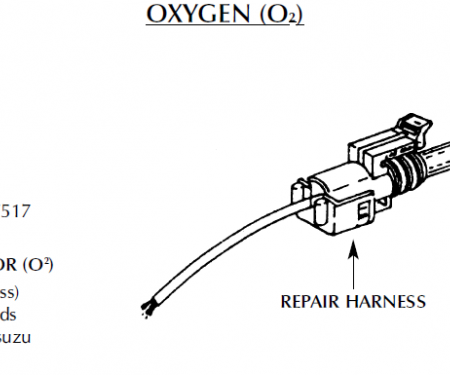 Corvette Repair Harness, Oxygen Sensor, 1992-1995