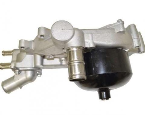 Corvette Water Pump with Thermostat & Housing, AC Delco, 1997-2004