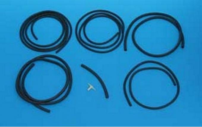 Corvette Windshield Washer Hose Kit, With Fuel Injection, 1962