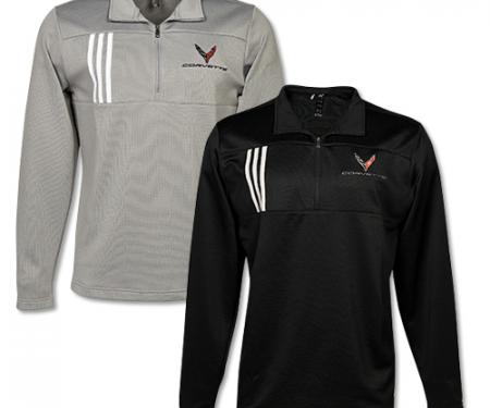 2020 Corvette Adidas 3 Stripe 1/4 Zip