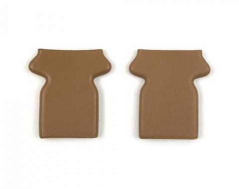 Corvette Seat Belt Harness Stop Kit, Dark Saddle, 1970-1972