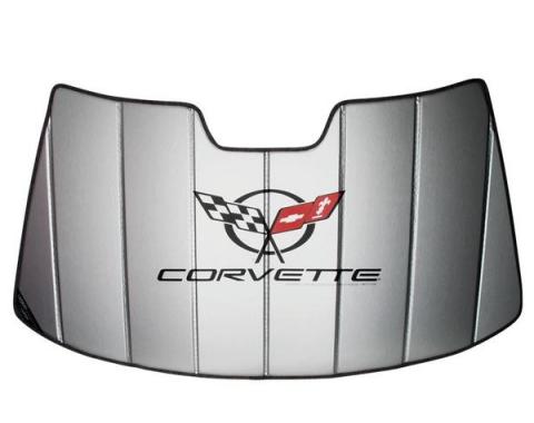 Corvette Accordian Style Windshield Sunshade, with C5 Logo