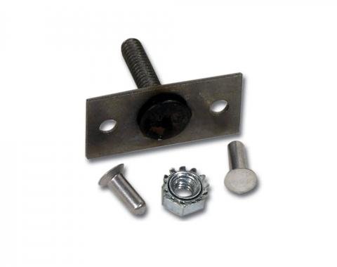 Corvette Bolt Plate, Nut, Rivet Set, with Air Conditioning, 1963-1967