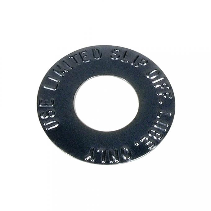 Corvette Rear End Tag, Limited Slip, Metal, 1957-1962