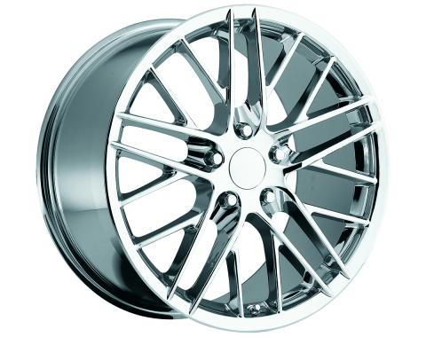 Corvette C6 2009 ZR1 Style Chrome Wheel Set, 18" x 8.5"/19" x 10", 2005-2013