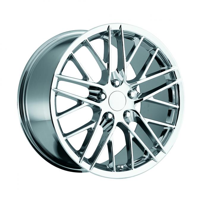 Corvette C6 2009 ZR1 Style Chrome Wheel Set, 18" x 8.5"/19" x 10", 2005-2013