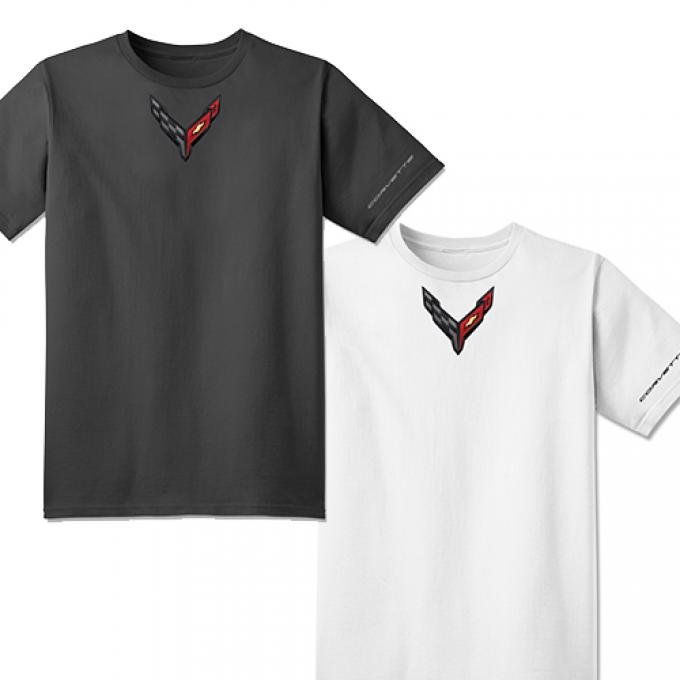 Mens Next Generation Corvette Carbon Badge Tee