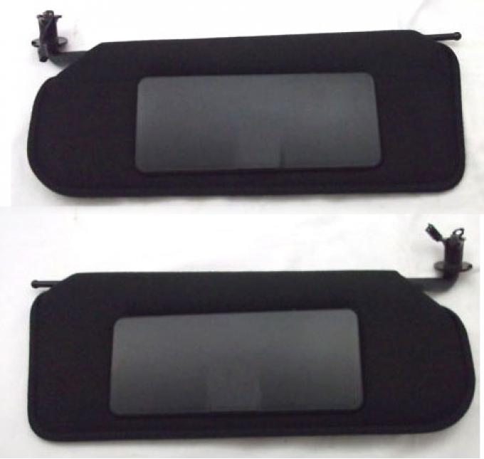 Corvette Sunvisors, with Lighted Mirror, 1997-2004