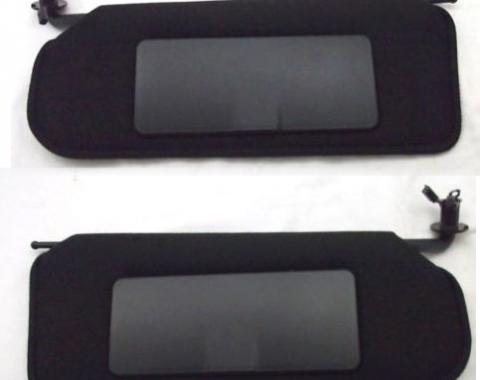 Corvette Sunvisors, with Lighted Mirror, 1997-2004