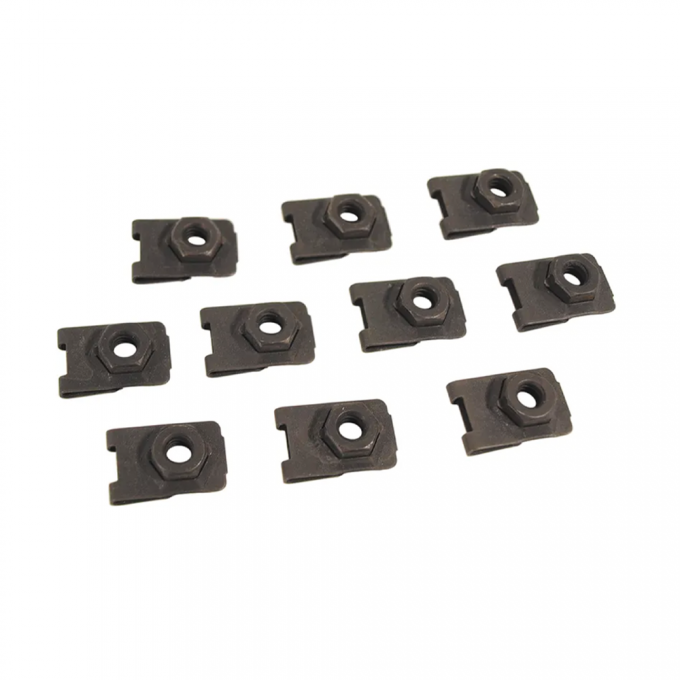 Corvette Dash Frame Mount U-Nuts, 10 Piece Set, 1963-1967