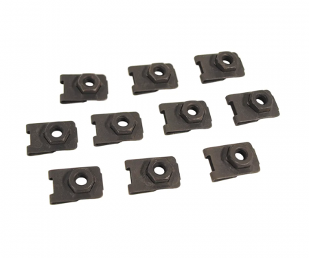 Corvette Dash Frame Mount U-Nuts, 10 Piece Set, 1963-1967