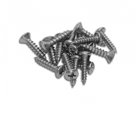 Corvette Sill Plate Screw Set, 18 Piece, 1956-1960