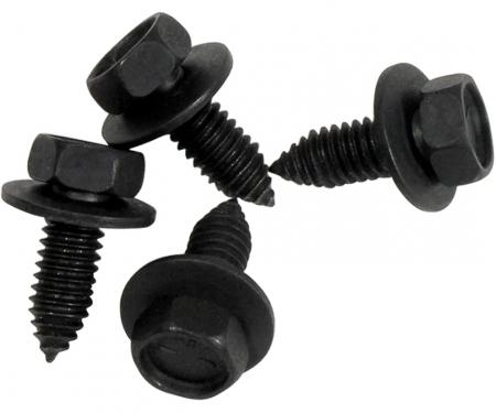 Corvette Shock Mount Screws, Front Lower 4 Piece, 1963-1982