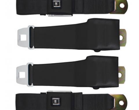 Seatbelt Solutions 1968 Chevrolet Corvette OE Style Lap Belts, with 12" Sleeve