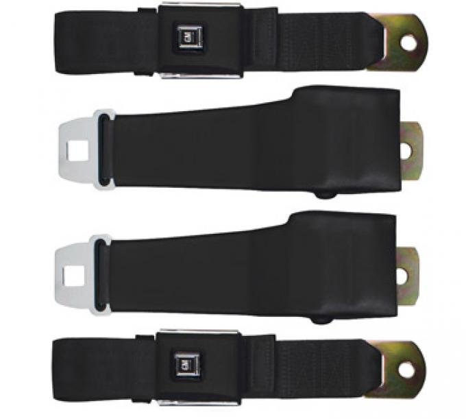 Seatbelt Solutions 1968 Chevrolet Corvette OE Style Lap Belts, with 12" Sleeve