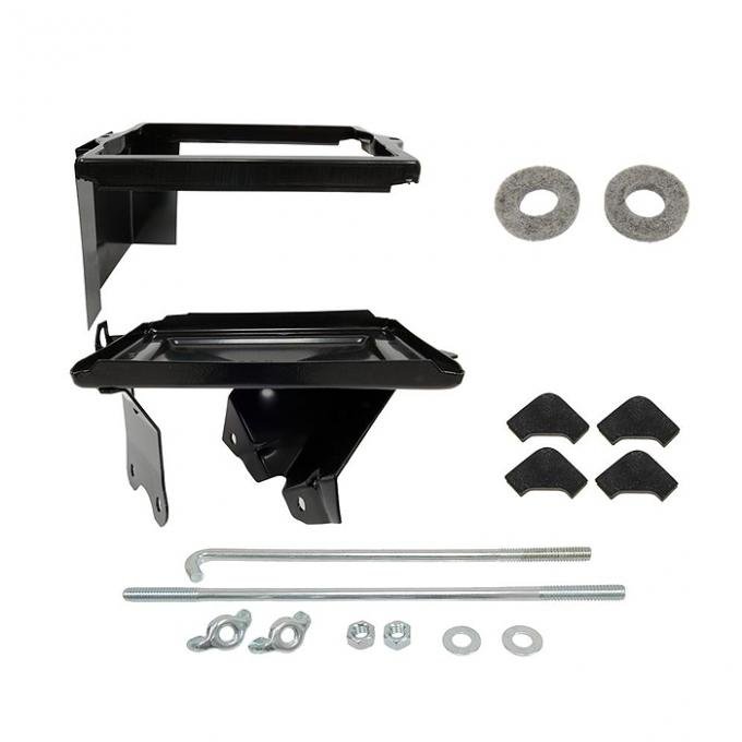 Corvette Battery Tray Kit, without Air Conditioning, 1963-1965