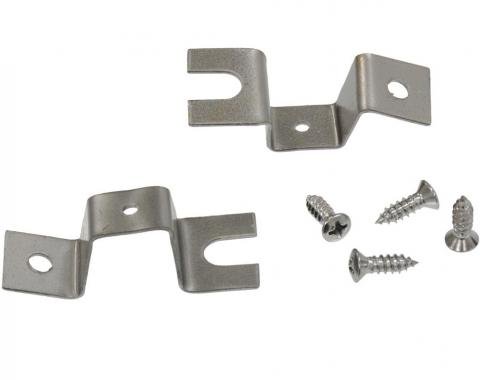 Corvette Windshield Moulding End Retainers, Lower Inside, 1963-1967