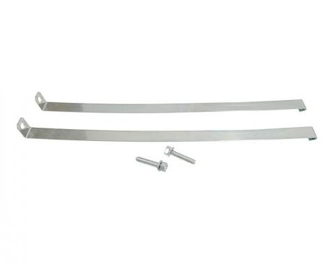 Corvette Expansion Tank Straps, with Replacement Bolts, 1964-1972