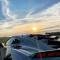 GlassSkinz 2014-19 Corvette Bakkdraft Rear Window Valance / Louver C7BAKKDRAFT | Laguna Blue G7H
