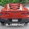 GlassSkinz 2014-19 Corvette Bakkdraft Rear Window Valance / Louver C7BAKKDRAFT | Torch Red GKZ