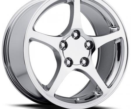 Factory Reproductions C5 Corvette Wheels 18X9.5 5X4.75 +54 HB 70.3 2000 C5 Corvette Chrome With Cap FR Series 20 20895543401