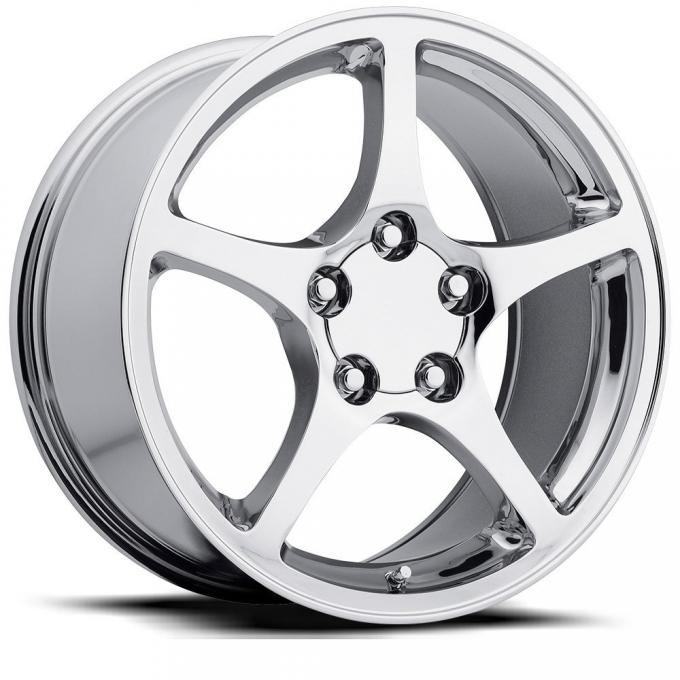 Factory Reproductions C5 Corvette Wheels 18X9.5 5X4.75 +54 HB 70.3 2000 C5 Corvette Chrome With Cap FR Series 20 20895543401