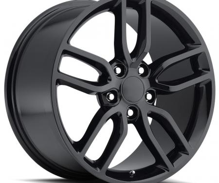 Factory Reproductions C7 Corvette Wheels 18X9.5 5X4.75 +57 HB 70.3 2015 Corvette Style 26 Z51 Gloss Black With Cap FR Series 26 26895573402