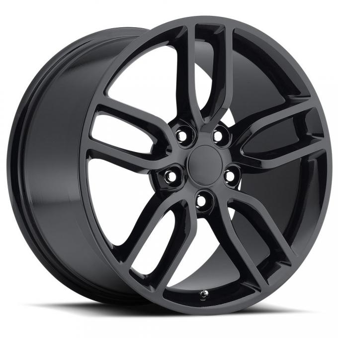 Factory Reproductions C7 Corvette Wheels 18X9.5 5X4.75 +57 HB 70.3 2015 Corvette Style 26 Z51 Gloss Black With Cap FR Series 26 26895573402