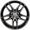 18" Rim fits Corvette C7 Stingray Style Satin Blk Mach'd 18x8.5 Wheel