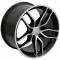 18" Rim fits Corvette C7 Stingray Style Satin Blk Mach'd 18x8.5 Wheel