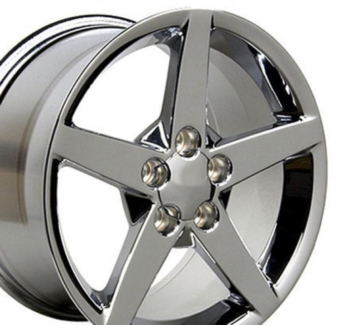 19" Fits Chevrolet - Corvette C6 Wheel - Chrome 19x10