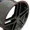 Camaro 18 X 9.5 C6 Z06 Reproduction Wheel, Black With Red Banding, 1993-2002