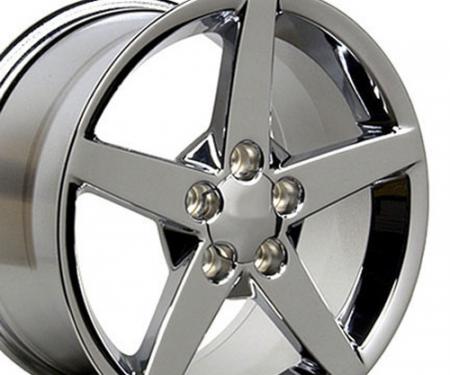 18" Fits Chevrolet - Corvette C6 Wheel - Chrome 18x9.5