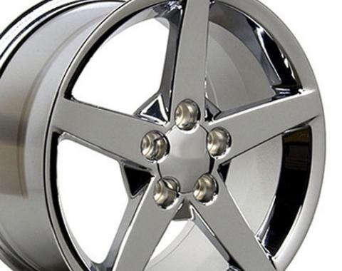 18" Fits Chevrolet - Corvette C6 Wheel - Chrome 18x9.5