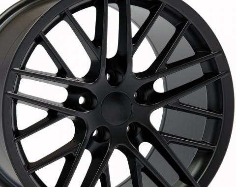 19" Fits Chevrolet - C6 ZR1 Wheel Replica - Satin Black 19x10