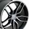 18" Rim fits Corvette C7 Stingray Style Satin Blk Mach'd 18x8.5 Wheel