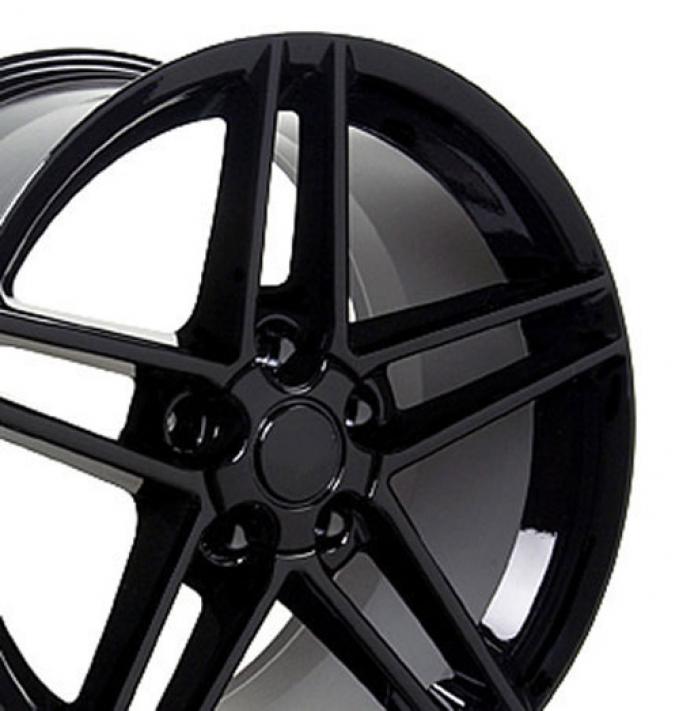 Black Rims fit Chevrolet Corvette (C6 Z06 style) 18x9.5