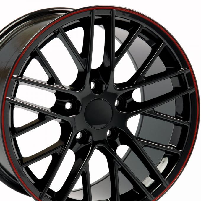 19" Fits Chevrolet - Corvette C6 ZR1 Wheel - Black 19x10