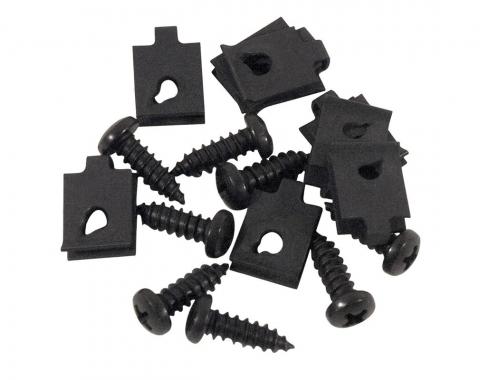 Wiper Grill Mount Screws & Nuts 16 Piece Set, 1963-1967