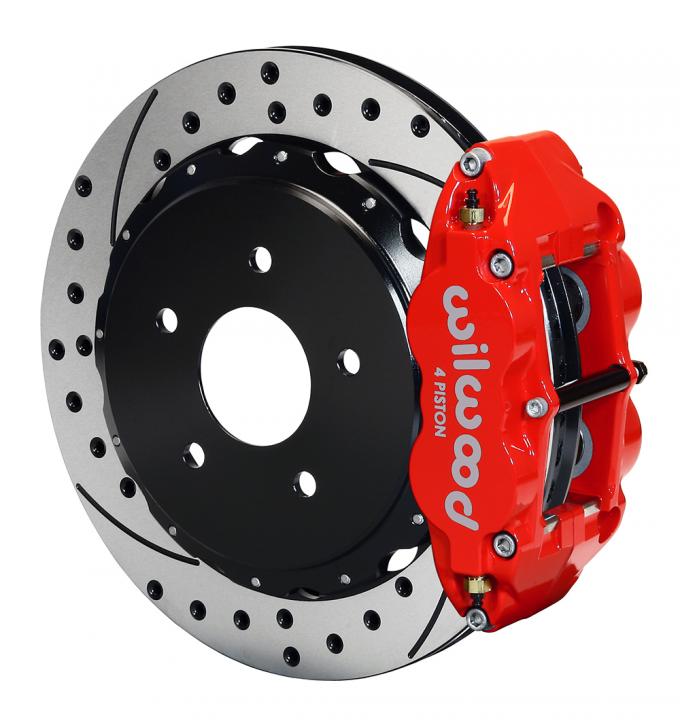 Wilwood Brakes Forged Narrow Superlite 4R Big Brake Rear Brake Kit For OE Parking Brake 140-8032-DR