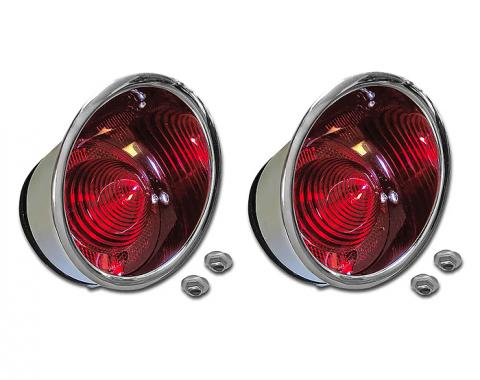 Corvette Taillight Assemblies, Outer Left & Right, 1961-1962