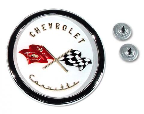 Corvette Emblem, Nose Assembly, 1953-1955
