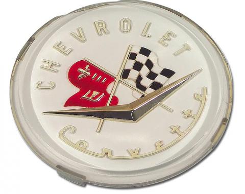 Corvette Emblem, Front & Rear, 1956-1957